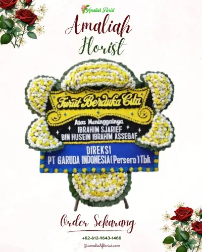 Papan Bunga Duka di Cibaduyut Kidul